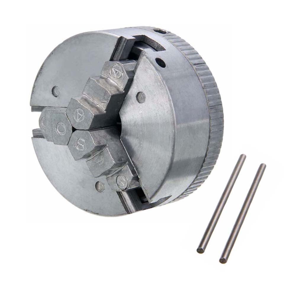 Z011 Mini Drill Chuck Zinc Alloy Manual Self-Centering Metal 3-Jaw Lathe Chuck Clamp With 2 Chuck Key For CNC Lathe Machine Tool: 3 Jaw Chuck