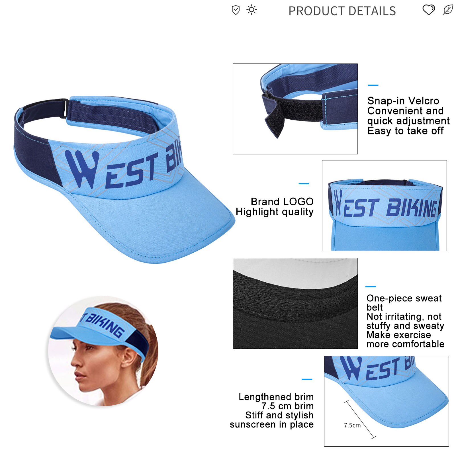 Portable Tennis Caps Men Women Adjustable Sport Headband Classic Sun Sports Visor Hat Running Cap Tennis Beach Hat Outdoor Hat