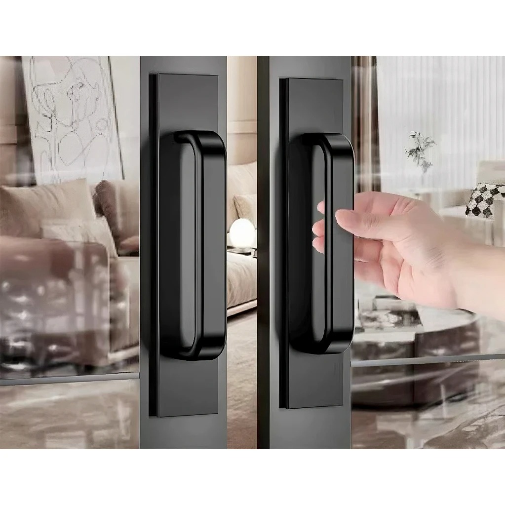 Glazen deurgreep met zuignap - Geen boor Universele trekgreep voor schuifdeuren, kasten en ramen, eenvoudig te installeren ladehandgreep