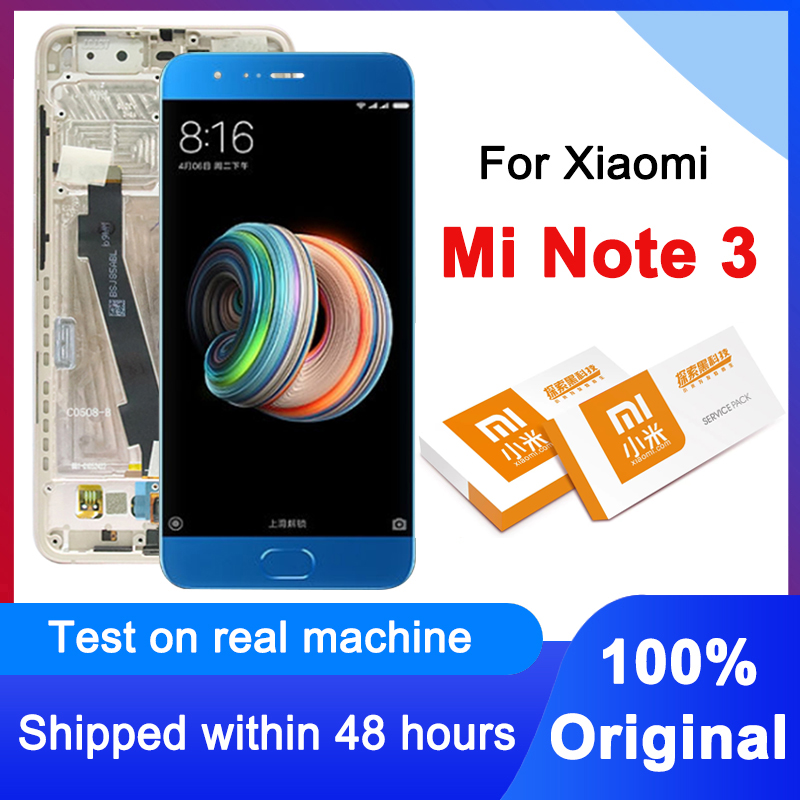100% Originele 5.5 &quot;Display Vervanging Voor Xiaomi Mi Note 3 Lcd Touch Screen Digitizer Vergadering Voor Xiaomi Mi Note3 MCE8 Lcd
