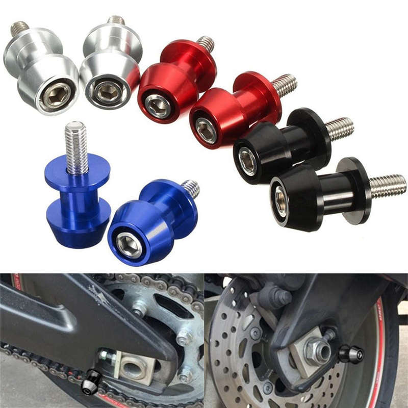2Pcs M6 X1.5 Motorcycle Cnc Swing Arm Sliders Spools Stand Screw For Yamaha Fz01 Fz03 Fz09 Fz10 Yzf R1 R3 R6 R25 R125 R1000 R6S