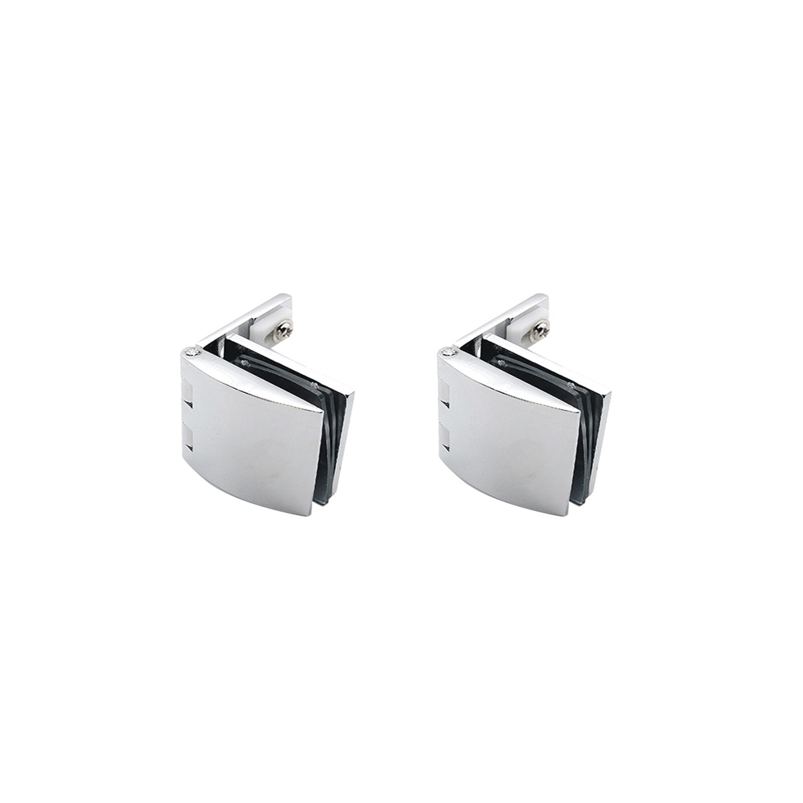 2Pcs Kast Showcase Hardware Home 180 Graden Met Schroeven Kast Zware Venster Glasklem Zinklegering Vervangende Onderdelen