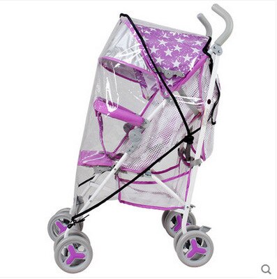Baby stroller rain cover PVC Universal Wind Dust Rain Cover stroller accessories Protect children Cover: B
