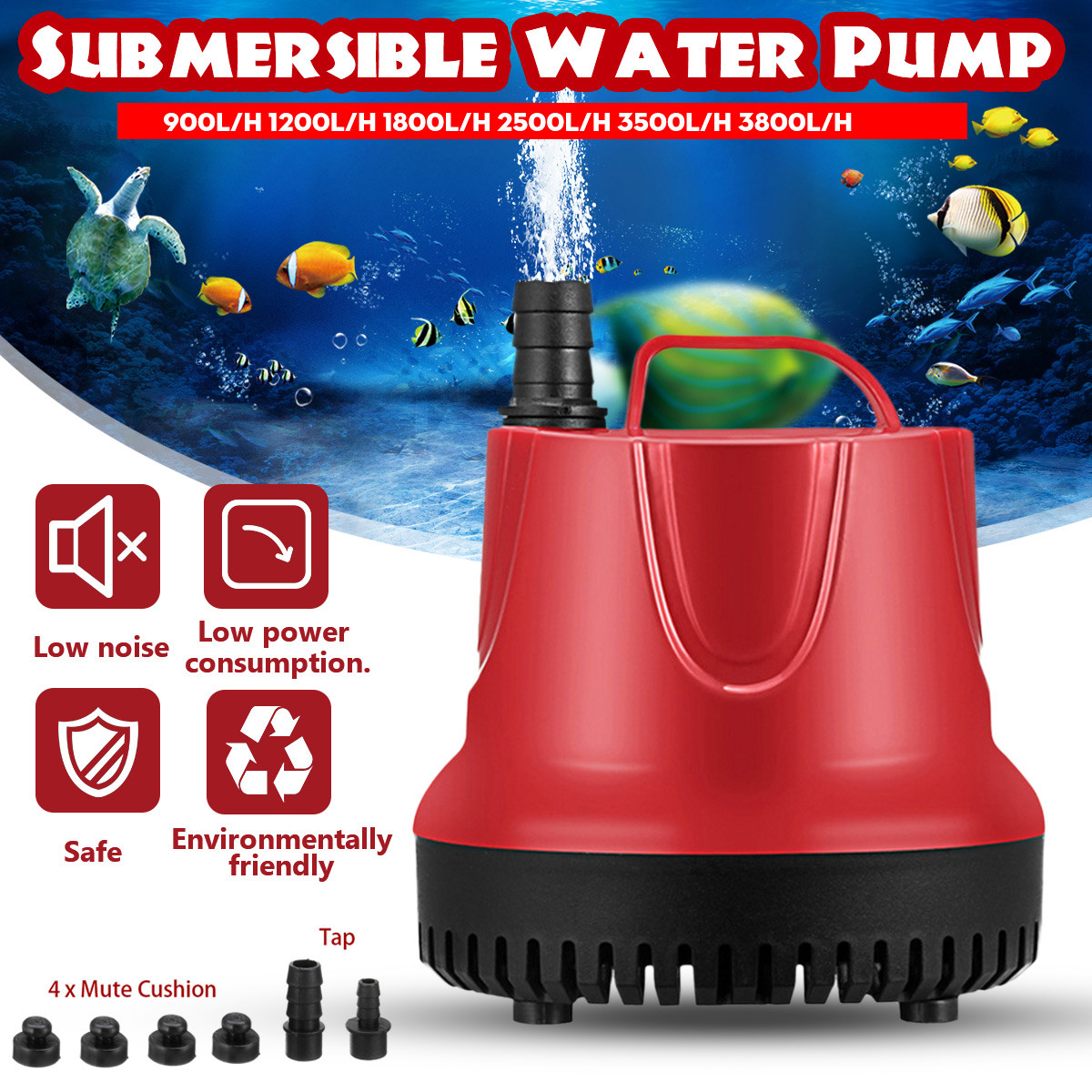 Hond accessoires 900-3800L/H 220-240V Dompelpomp Aquarium Fish Pond Tank Uitloop Marin mascotas accesorios para perros
