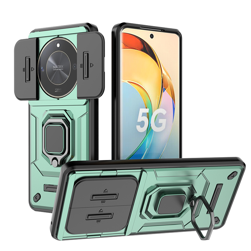 Coque antichoc pour Honor 90 X9A X9B X9C Magic 5 6 Lite Magic5 Magic6, housse de téléphone pour appareil photo coulissante pour Honor 200 Pro 90 Lite: Denim / BLEU CIEL