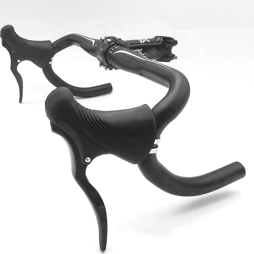 1 paar Aluminium Legierung Rennrad Bar Bremshebel Anti-slip Zyklus Bremsen Griff Fahrrad Teile