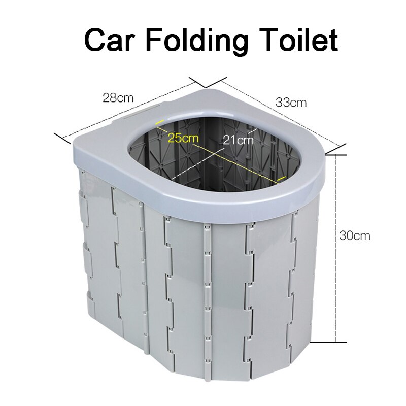 Portable Toilet for Camping Portable Folding Toilet with Lid Waterproof Porta Potty Car RV Tent Toilet Bucket Toilet Potty