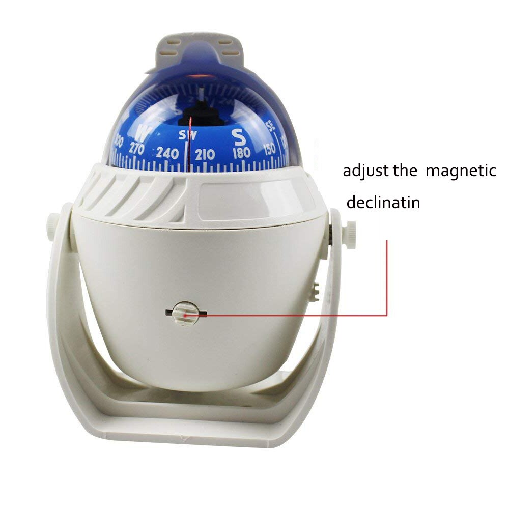 High Precision LED Pivoting Compass Sea Marine Electronic Boat Ship Vehicle Car Compass Navigation Positioning