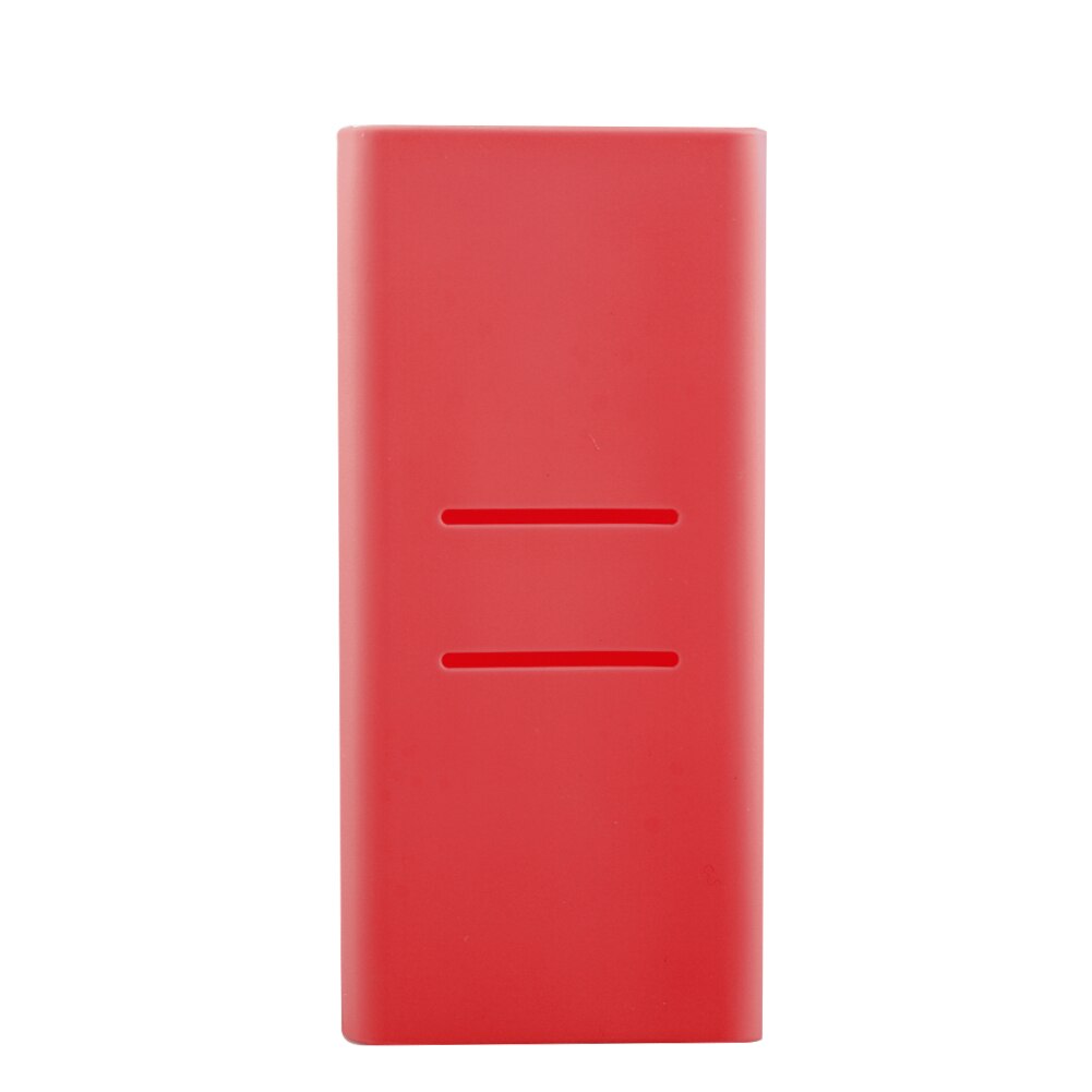 per Xiaomi Powerbank Caso Cassa Del silicone Portatile Esterno della copertura di Batteria per 20000 mAh Xiaomi Accumulatori e caricabatterie di riserva: rosso