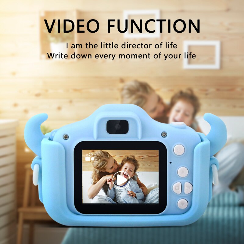 1080P 12MP Mini dessin animé enfants caméra vidéo Photo Mini IPS couleur écran mignon appareil Photo numérique pour enfants jeu anniversaire jouet