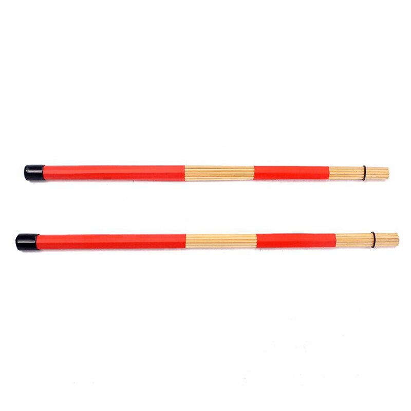 1 Paar Drum Borstels Jazz Drum-Sticks Percussie Drum Borstels Gemaakt Van Bamboe 40.5 Cm
