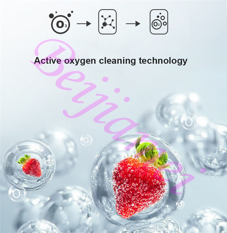 Obst Gemüse Waschen Reinigung Maschine 8L Lebensmittel Material Purifier Automatische Fleisch Körner Ozon Desinfektion Maschine