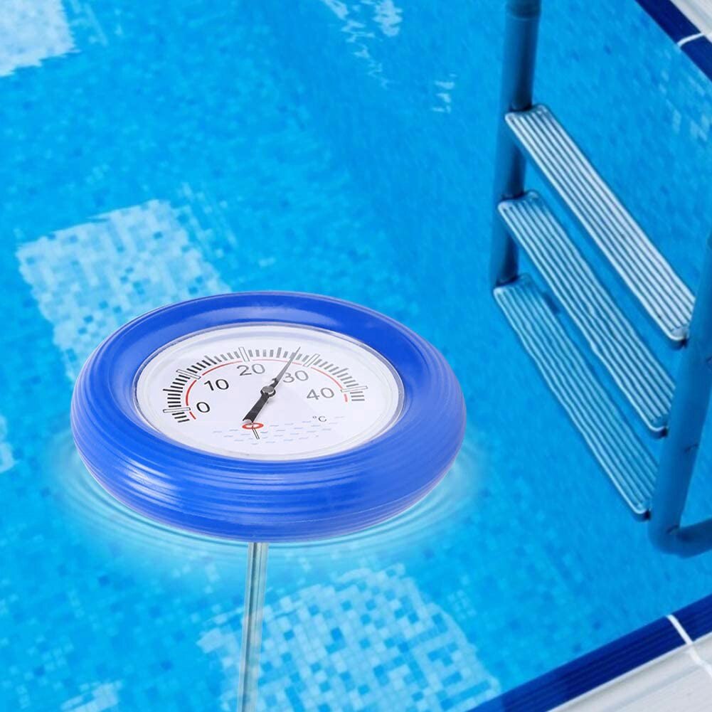 Swimmingpool spa flydende termometer vandtemperaturmåler skivemåler enhed flydende temperatur display plade vand termo