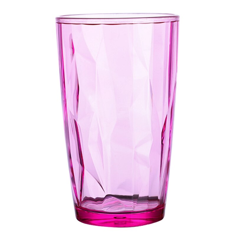 500ml Stackable Colored Drinking Glass Diamond Water Cup Juice Glasses For Drinking Tea Clear Kitchen Dining Bar Drinkware: PK