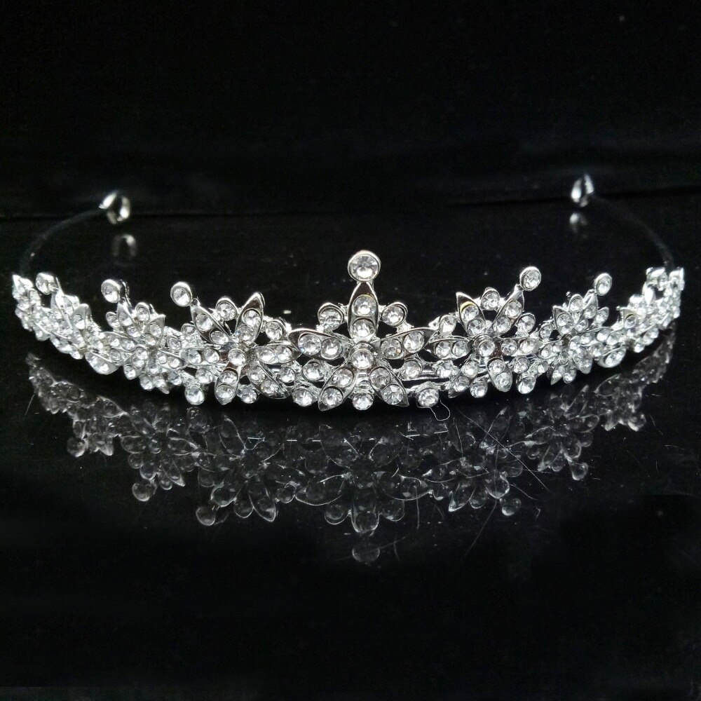 4 disegno di Perle Da Sposa Tiara Corone Per La Cerimonia Nuziale Della Sposa Dei Capelli Delle Donne Ornamenti Decorazioni Testa Monili Dei Capelli del Rhinestone Accessori