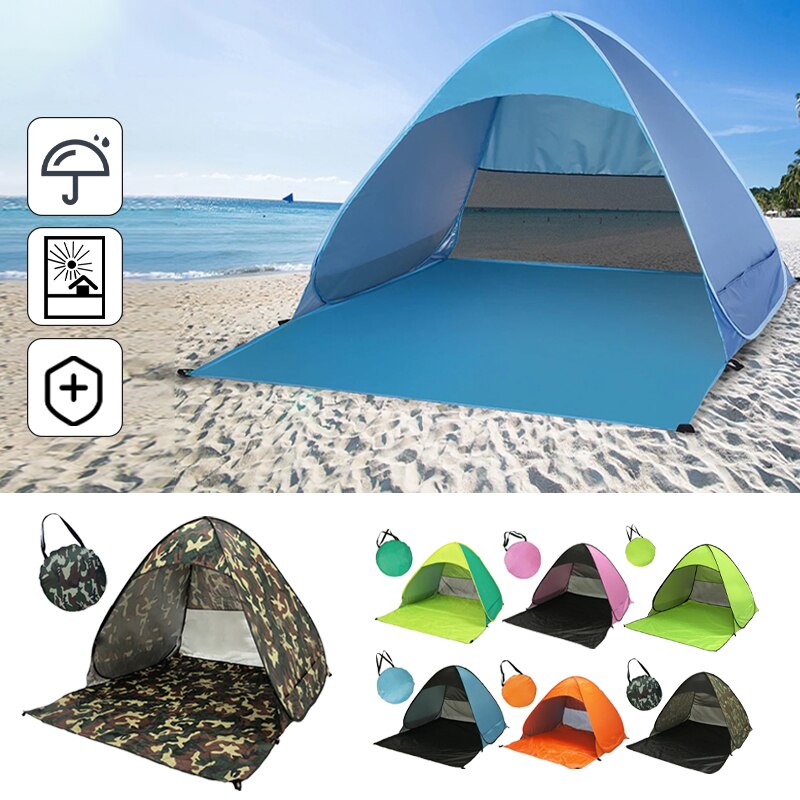 Tenda de jardin | Tenda da Spiaggia Pop-Up Verde Mare Impermeabile CFW310778 | Leroy Merlin