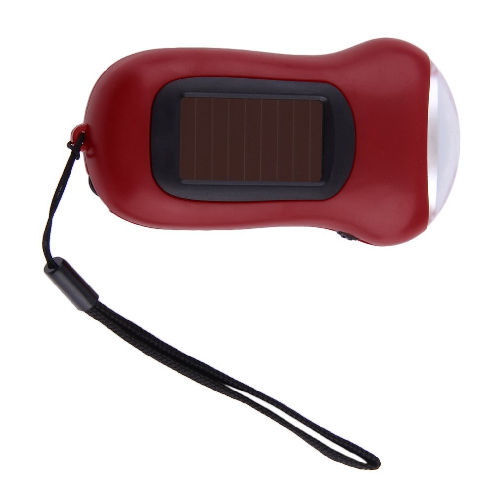 Solar nood-LED-zaklantaarn met dynamo