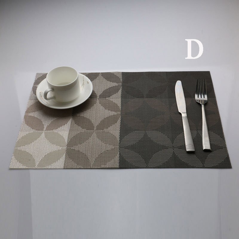 5pcs/set pvc placemat dining table mats set de table bowl pad napkin dining table tray mat coasters kids table decor: D