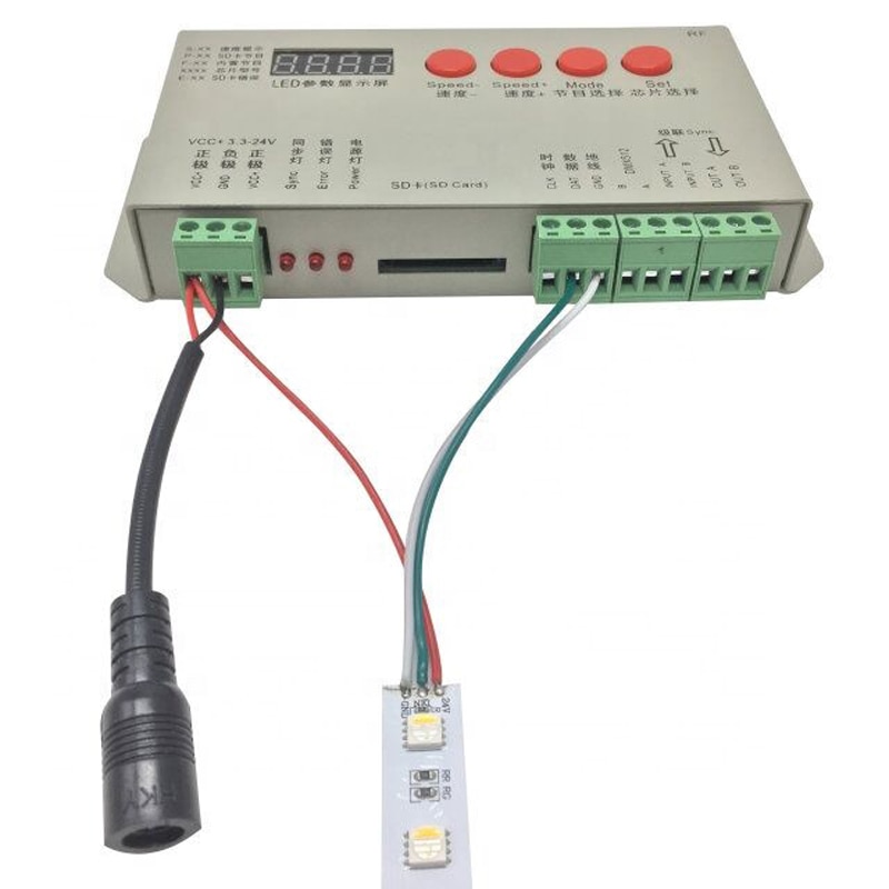 Adressierbare Digitale LED Controller Full Farbe Pixel Led Streifen Controller LED Pixel Bildschirm RGB Controller WS2812B APA102C SK6812