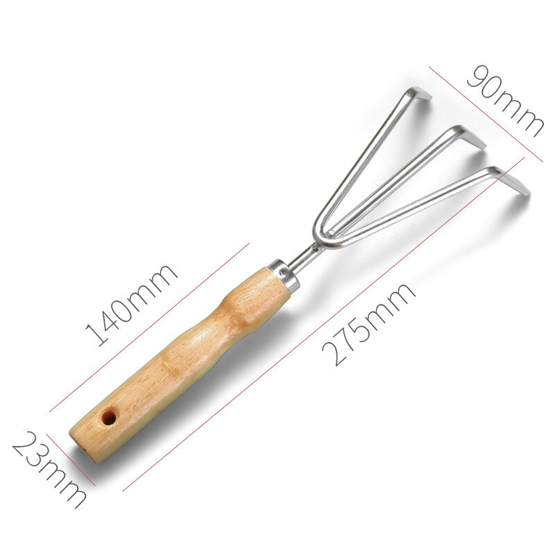 Garden Tool Soft Grip Hand Trowel Bonsai Shovel Rake,Cultivator,Weeder Tools Ergonomic Handle,Garden Lawn Farmland Transplant: Rake