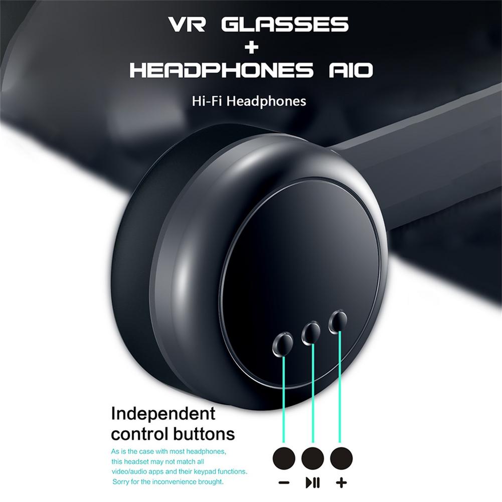 2 In1 VR Glasses Full-screen Durable Virtual 3D Reality Glasses With A Large Headset For 5 To 7 Inches Smartphone