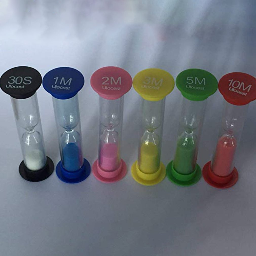 Mini Sanduhr 30 Sekunden 1 2 3 5 10 Minuten Timer freundlicher Spielzeug 4Stck/6Stck Schreibtisch dekoration Sanduhr