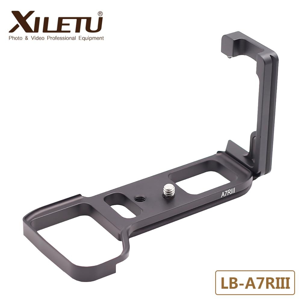Xiletu LB-A7RIII trépied montage L support plaque de dégagement rapide pour sony micro caméra A7RIII A7MIII A7III