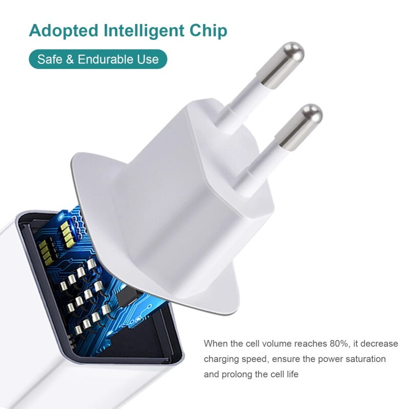 Ładowarka PD 20W + 20W type-c QC3.0 podwójny port ue/usa wtyczka szybkie ładowanie szybkie ładowanie adapter dla iPhone13 12 11 Samsung xiaomi