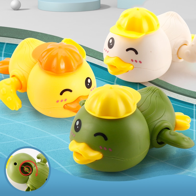 Single Sale Cute Cartoon Animal Tortoise Classic Baby Water Toy Infant Swim Turtle Wound-up Chain Clockwork Kids Beach Bath Toys