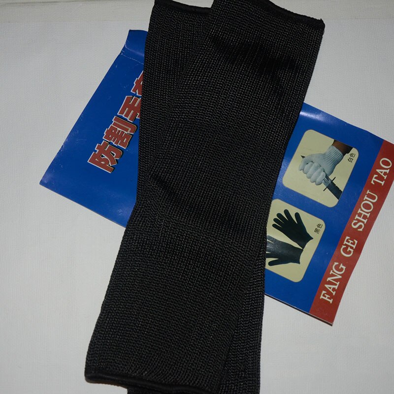 Maniche Antitaglio Anti-UV Per Lavori Esterni - Un Paio, Nero, Taglia 44x12.5cm