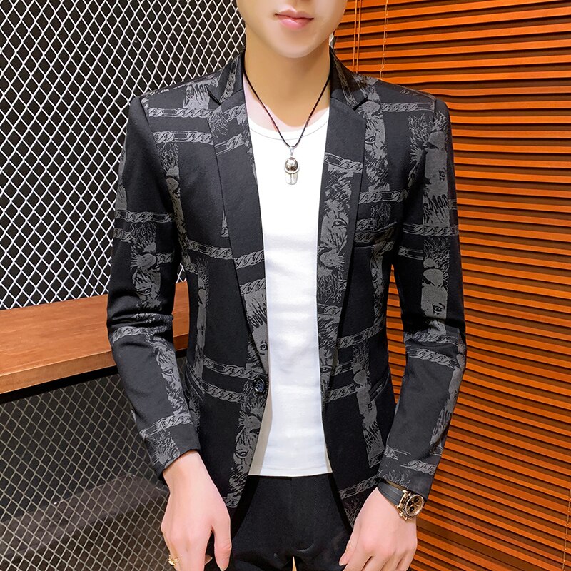 Mannen Blazer Casual Zaken Wedding Blazer Mannen Slim Fit Pak Jas Mannelijke Street Wear Sociale Jurk Jas Blazer Masculino