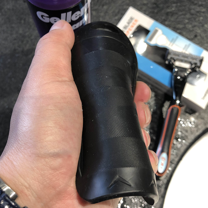 Razor Blades Sharpener, Shaver Blade Sharpener Cleaner Pad, Shaving Razor Blade Care Cleaning Tool for Extend Life, Black