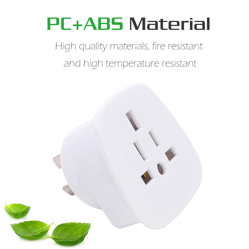 UK/US To AU adaptador enchufe eléctrico AC Casa de Poder Australia Nueva Zelanda viaje convertidor AUS adaptador 10A 250V