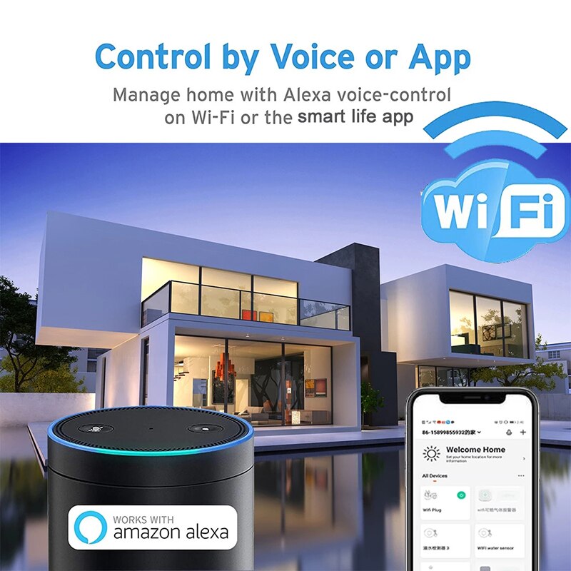 NEO Coolcam inteligentna wtyczka EU Wifi Tuya praca z Alexa Google Dom przełącznik zdalnego sterowania mini gniazdo z funkcją pomiaru czasu
