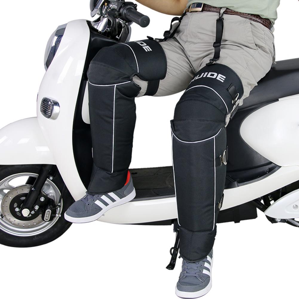 Jambières de moto couvre la jambe coupe-vent genouillère protecteur moto genouillère demi Chaps Leggings couvre pour l'hiver