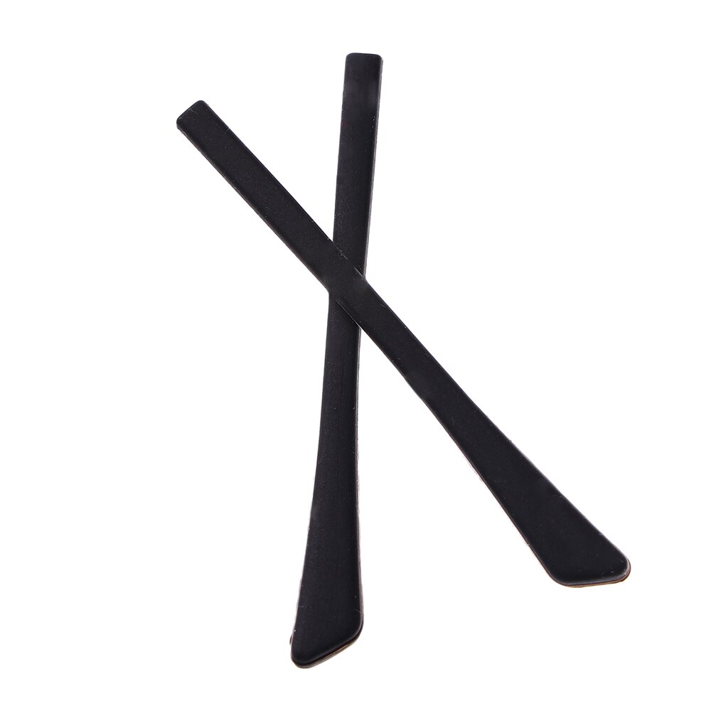 Universele bril antislip hoes zonnebril vierkante siliconen grip bril sport tempel tip vervangende accessoires: Zwart