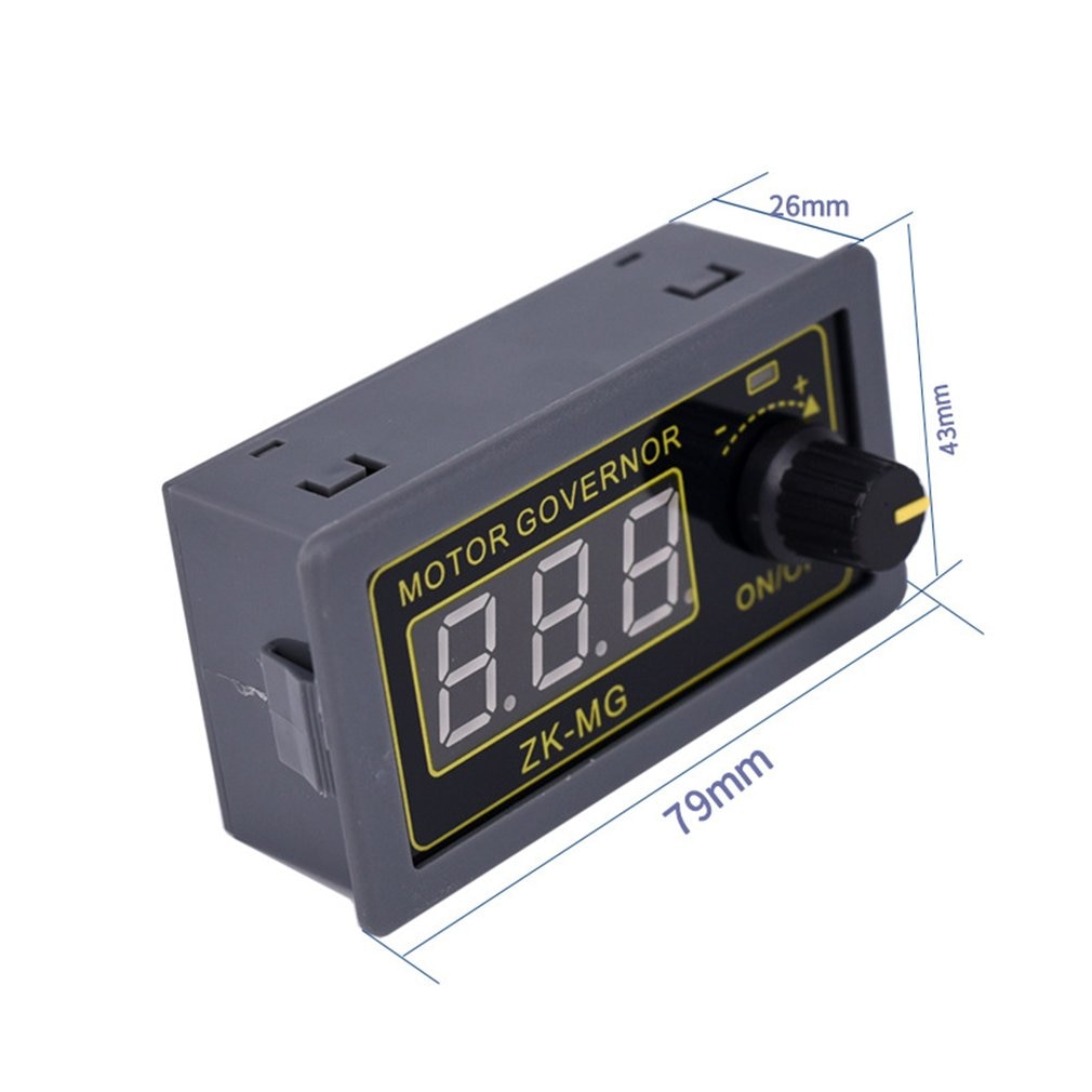 DC 5-30V 12V 24V 5A DC Motor Controller PWM Adjustable Speed Digital Display Encoder Duty Ratio Frequency MAX 15A ZK-MG