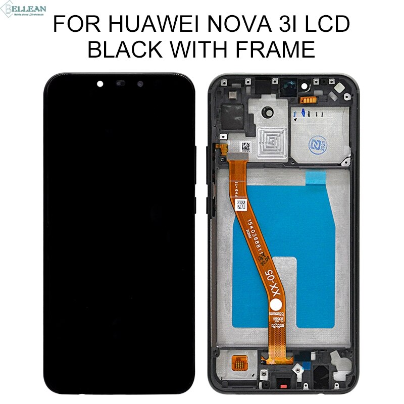 Dinamico promocja 6.3 cala Nova 3i LCD robić Huawei P sprytny plus wyświetlacz LCD z panelem dotykowym Digitizer montaż z ramą: ORI czarny z rama