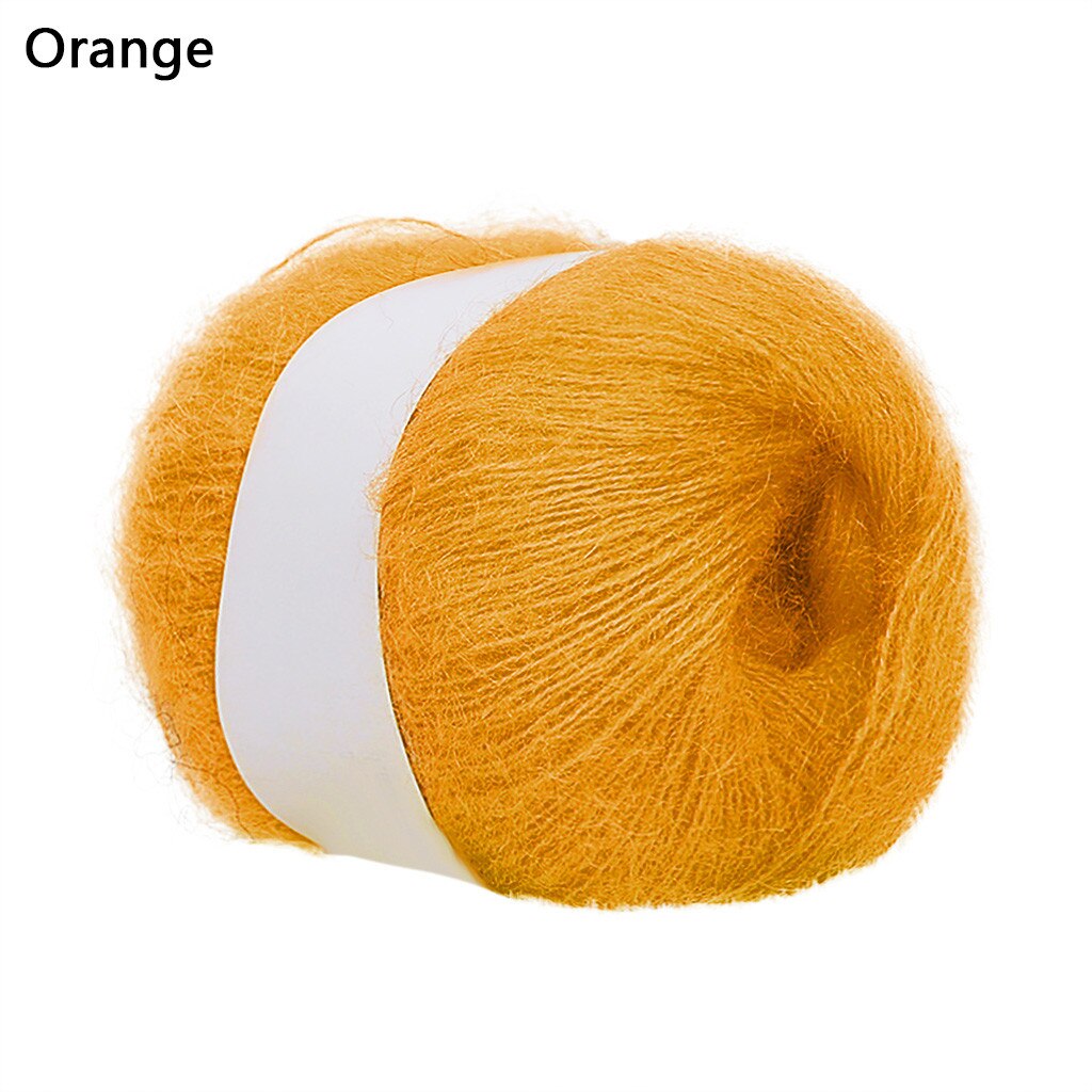 Wool Thread DIY Woven Yarn Hand Knitting Crocheted Blanket Crochet Yarn пряжа нитки для вязания knitting рукоделие кашемир 20: Orange