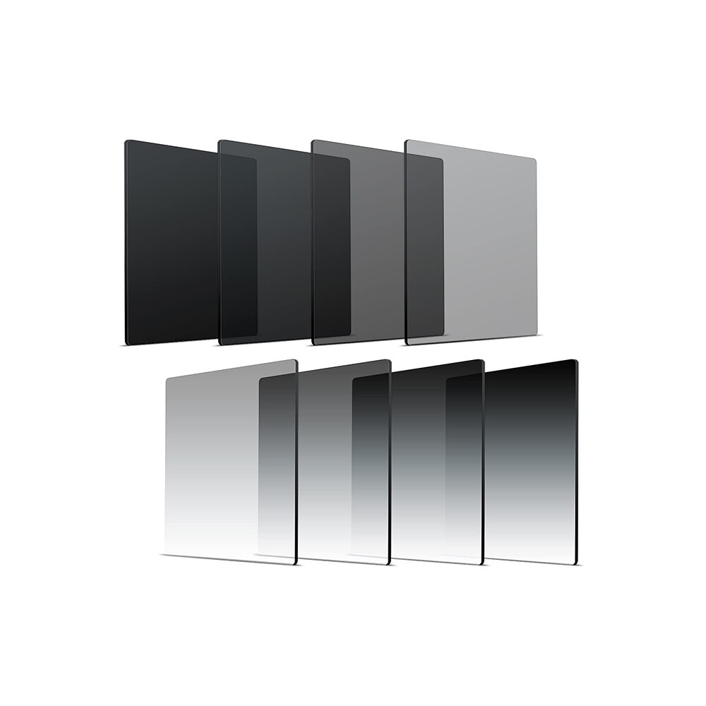 8 Pack Afgestudeerd Grijs Full Color Vierkante Nd Filter ND2 ND4 ND8 ND16 Neutral Density Filter Voor Cokin P-serie d5200 D5300 D5500: Default Title
