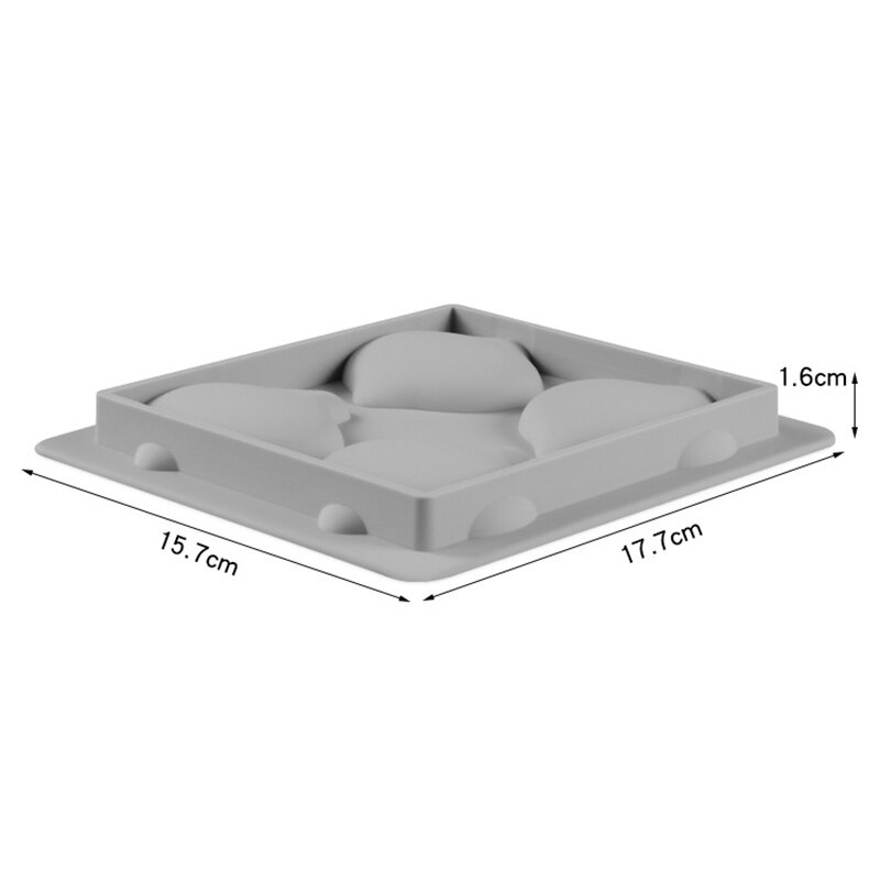 4pz impostato FAI DA TE Aromaterapia Stampi in silicone Del Progettista di Sfera Del Fiore di Natale Fai Da Te Intonaco di Cemento Ornamento di natale Appeso A Resina Epossidica Rersin Stampi