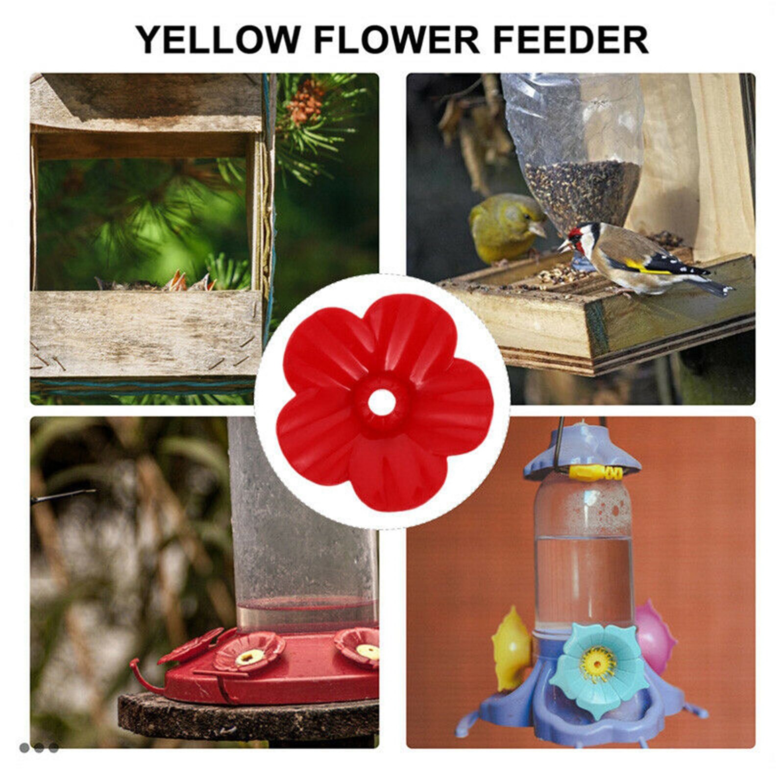 Hummingbird Feeder Replacement Flowers Feeding Ports for Feeder Use Part