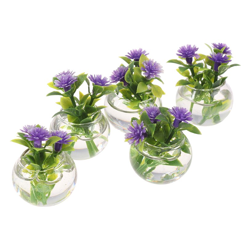 1:12 Miniatura casa delle bambole di Simulazione Piante in Vaso Verde mini Albero in Vaso per Il Verde Pianta in Vaso di Mobili Casa di Bambola Complementi Arredo Casa