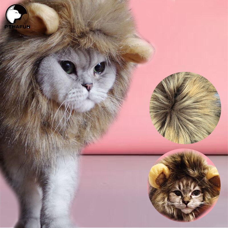 Accessori per copricapo per cuccioli di gatto accessori per parrucca di leone imitazione di animali domestici per gatti e cuccioli per vestire forniture di copricapo interattivi