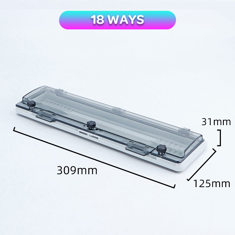 Transparent IP67 Waterproof Protective Window Cover Circuit Breaker Switch Box Protection Electric Junction Box Panel Cover: 18-Way