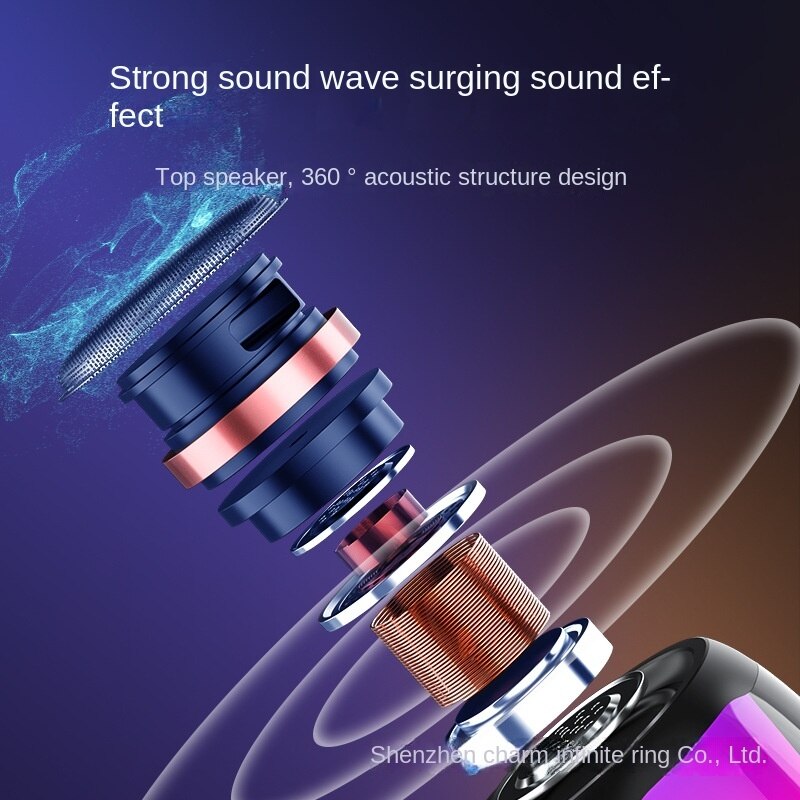 Kabelloser bluetooth-lautsprecher, mini, klein, mit hoher lautstärke, für den haushalt, mobiltelefon, subwoofer, tragbar, für den außenbereich