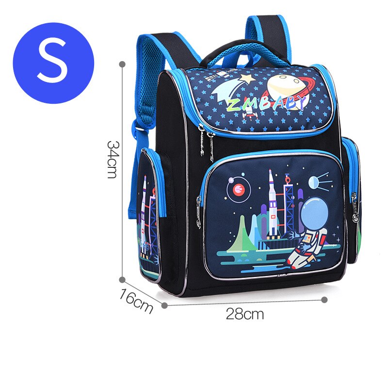 School Bags For Girls Cute Cartoon Children's Backpack Orthopedic Schoolbag Big Capacity School Backpack School Girl Bag: sapphire-small