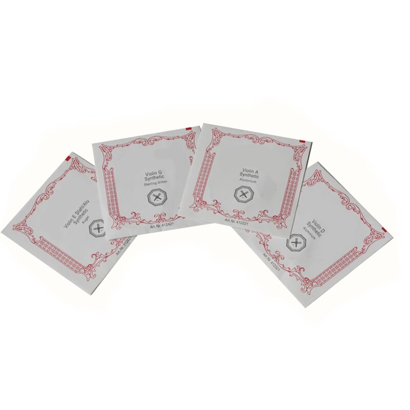 4 unids/set de acero cromado violín E/D/G cuerdas para 4/4 violín cuerda piezas de instrumentos musicales