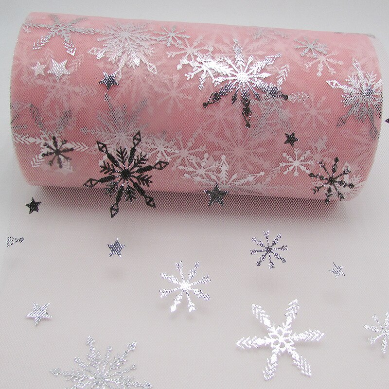 6cm*25 yards snefnug skinnende tyl ruller organza fødselsdag dekoration bryllup indretning festartikler baby shower tutu nederdel: 7- vandmelon rød