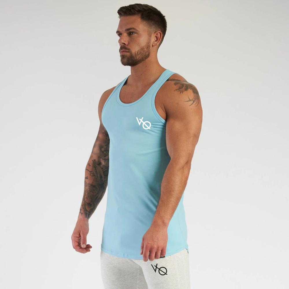 Männer Basketball-Ausbildung anzug Sport weste Neue herren Fitnessstudio Fitness weste strecken weste männer baumwolle solide-farbe Sport weste